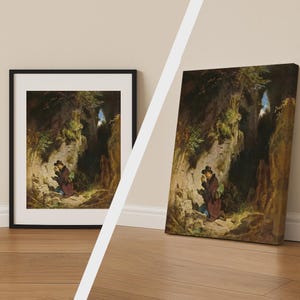 Carl Spitzweg The Geologist Print, Vintage Fine Art Poster, Classic Wall Art, Canvas Available