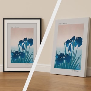 Stampa di Ohara Koson, poster di uccelli giapponesi, decorazione murale naturalistica, disponibile su tela