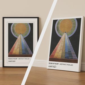 Impressão de Hilma af Klint, pôster de arte espiritual abstrata, decoração de parede em tela moderna, presente para amantes da arte
