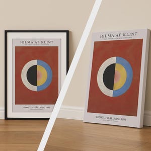 Impressão de Hilma af Klint, pôster de arte espiritual abstrata, decoração de parede em tela moderna, presente para amantes da arte