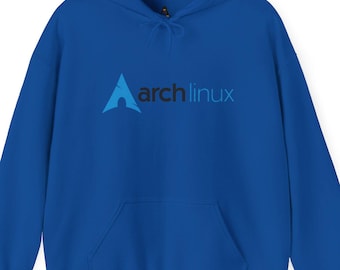 Arch Linol Hoodie: Minimalistisches Logo, Programmierer Geschenk