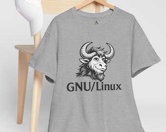Minimalistisches GNU/Linux T-Shirt: Free Software Advokat Tee