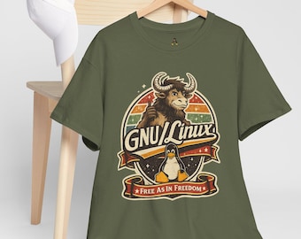 GNU/Linux T-Shirt: Retro Freiheit T-Shirt
