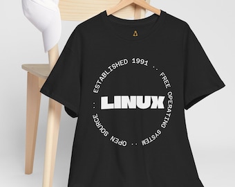 MinimalistischesLinux T-Shirt: Open Quellcode OS, Geschenk für Programmierer