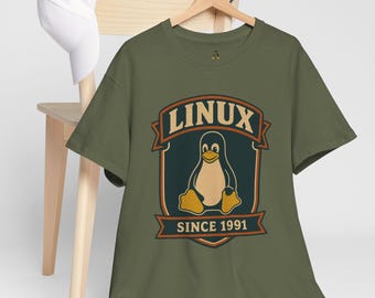 Camiseta vintage de Linux: Tux Penguin, camiseta geek de código abierto