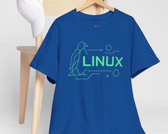 GeometrischesLinux Pinguin T-Shirt: Cyber Geek Coder Tee