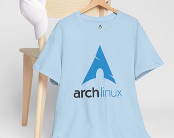 Arch Linux-T-shirt: officieel Arch Linux-logo minimaal ontwerp voor ervaren Linux-gebruikers