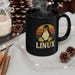 Linux Retro Black Mug: Tech Lover Gift view 1