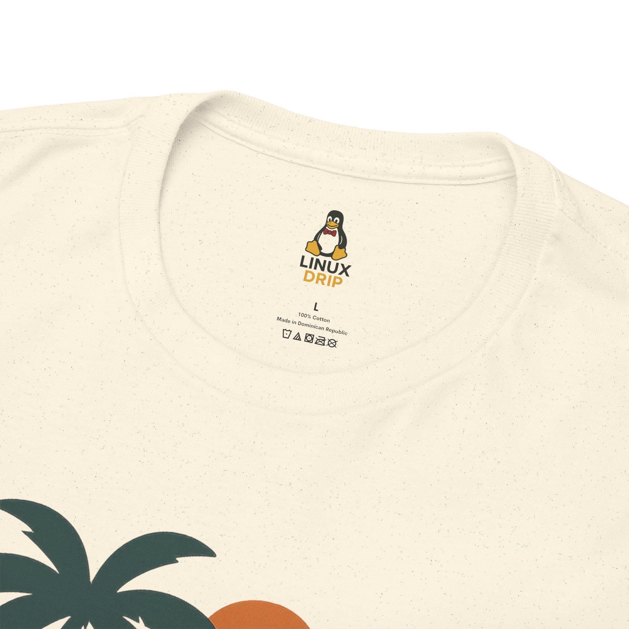 Retro Linux T Shirt - Vintage Summer Penguin Tee for Developers