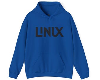 MinimalistischerLinux-Logo-Hoodie: Baumwolle-Poly-Mischung, Open Quelle