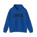 Minimalist Linux Logo Hoodie: Cotton-Poly Blend, Open Source view 1