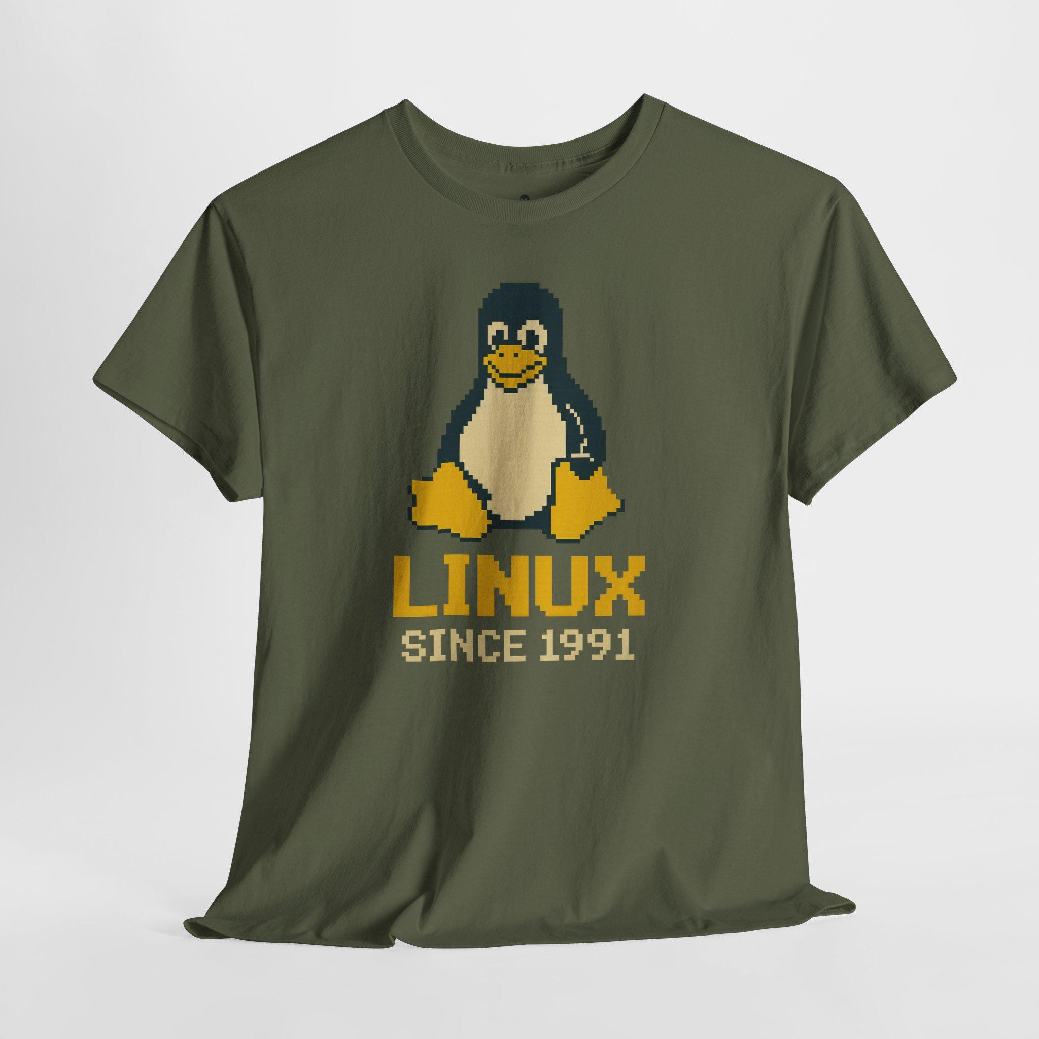 90s CALDERA systems Linux Tux Tee USA製 Pixel Tux Linux T-shirt: Retro Gamer Tee for Programmers - Etsy