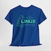 Geometric Linux Penguin T-Shirt: Cyber Geek Coder Tee view 2