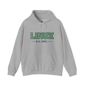 Retro Linux Hoodie: Open Source Programmer Gift