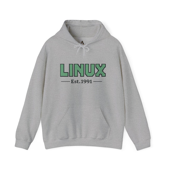 Retro Linux Hoodie: Open Source Programmer Gift