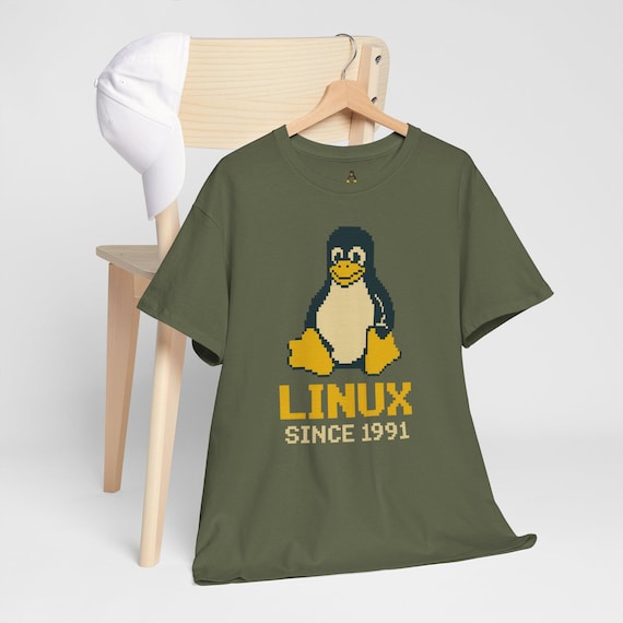 Pixel Tux Linux T-Shirt: Retro Gamer Tee for Programmers