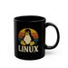 Linux Retro Black Mug: Tech Lover Gift view 2