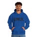 Minimalist Linux Logo Hoodie: Cotton-Poly Blend, Open Source view 3