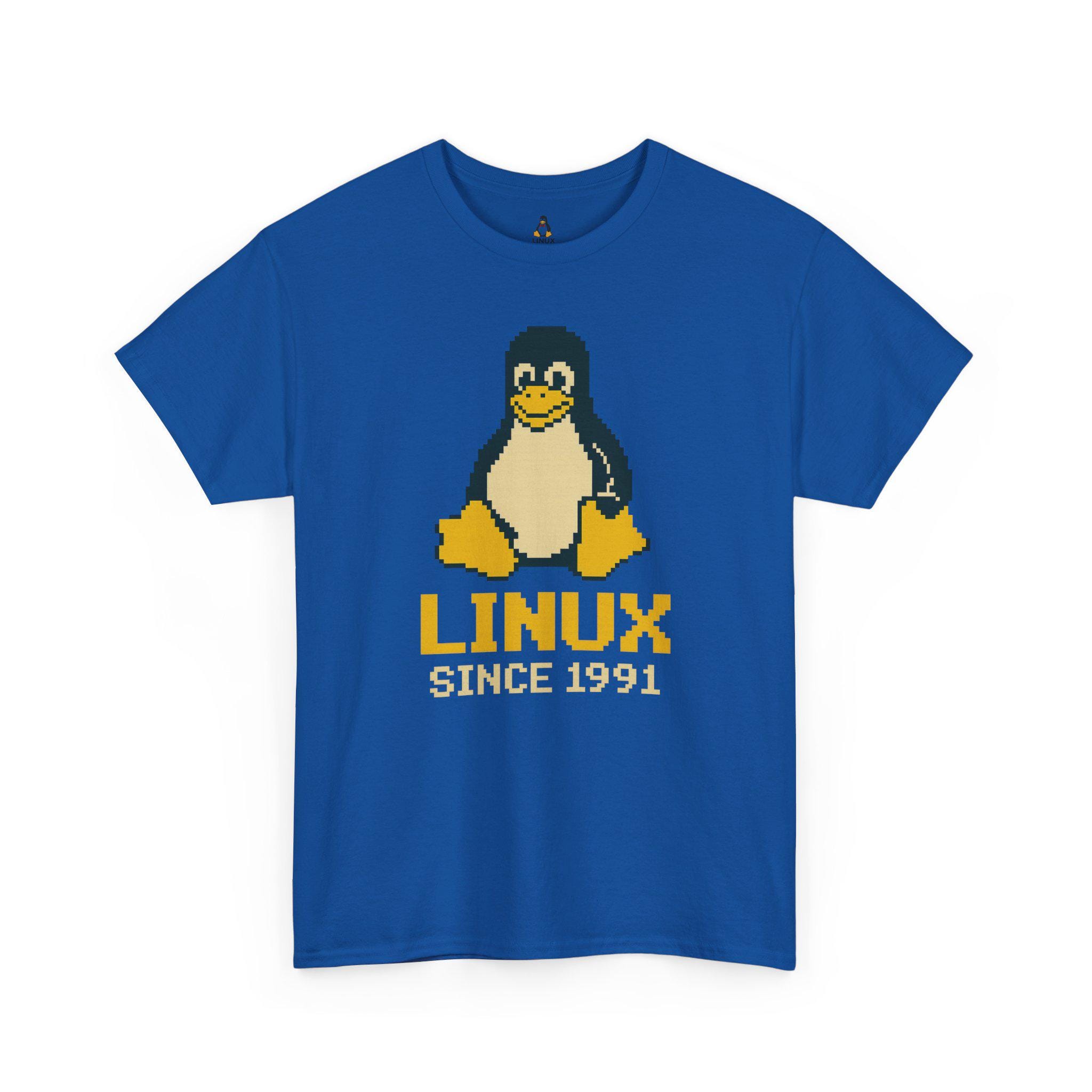 Pixel Tux Linux T-shirt: Retro Gamer Tee for Programmers - Etsy