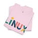 Colorful Linux T-Shirt: Modern Typography, Open Source Tee view 7