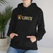 Retro Linux Tux Hoodie: Open Source Developer Gift view 3