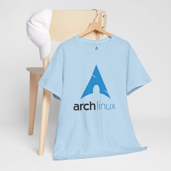 Arch Linux T-Shirt: Official Arch Linux Logo Minimal Design for Linux Power Users