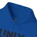 Minimalist Linux Logo Hoodie: Cotton-Poly Blend, Open Source view 2