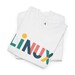 Colorful Linux T-Shirt: Modern Typography, Open Source Tee view 4
