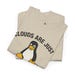 Funny Sysadmin T-Shirt – Clouds Are Just Linux Servers, Tux Penguin view 6