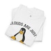 Funny Sysadmin T-Shirt – Clouds Are Just Linux Servers, Tux Penguin view 5