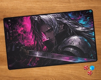 Sephiroth Anime MTG Playmat - Ein geflügelter Engel