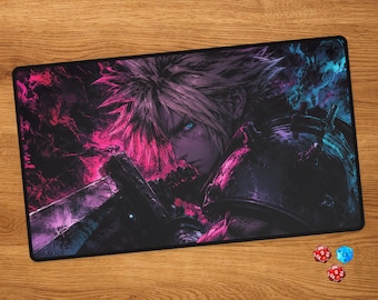 Cloud Strife Anime MTG Playmat - Schreibtischmatte FF7 Remake