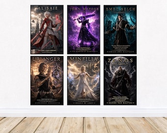 Póster de la película Final Fantasy XIV: FF 14 Alisaie Estinien G'raha Impresión artística