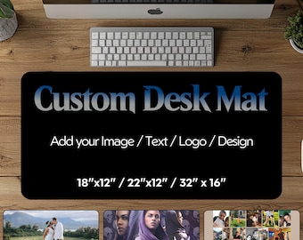Benutzerdefinierte Schreibtischmatte - individuelles Mousepad für Büro oder Gaming Einrichten - personalisiertes Mauspad