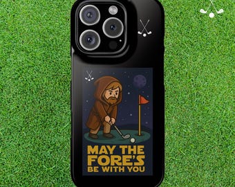 Star Wars Golf Phone Case, Funny iPhone 16 Snap Cover, Supports Wireless Charging, Gift for Golf Lovers, Golf Trip Accessory