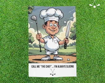 Funny Golf Towel for Golfers, Colorful & Humorous Golf Gift, Premium Quality Towel for Him or Her