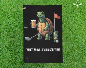 Funny Golf Towel for Golfers, Colorful & Humorous Golf Gift, Premium Quality Towel for Him or Her