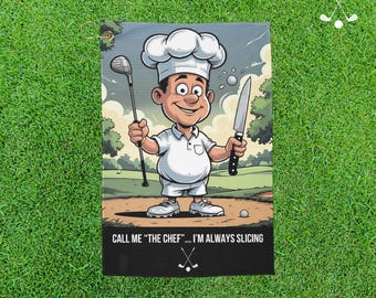 Funny Golf Towel for Golfers, Colorful & Humorous Golf Gift, Premium Quality Towel for Him or Her