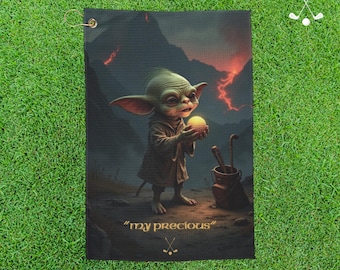 Lord of the Rings Golf Towel: Funny Gollum
