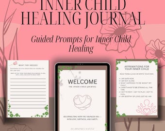 Inner Child Healing Journal | Guided Shadow Work Workbook | Self Love & Reparenting Prompts | Emotional Healing Journal | Digital Download