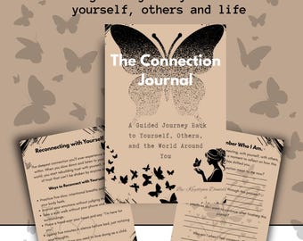 Connection Journal | Guided Prompts | Deeper Relationships | Build Emotional Connection | Self Reflection Workbook | Digital Download