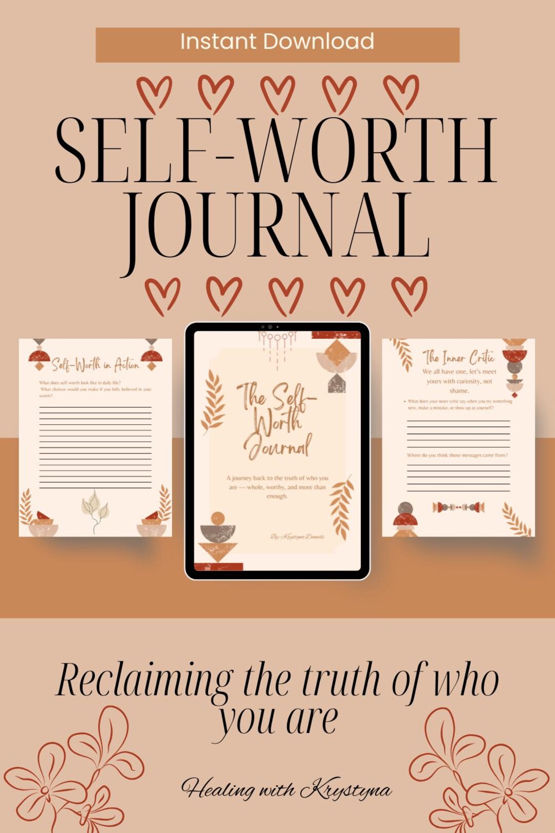 Inner Child Healing Journal | Self Love Workbook | Guided Shadow Work ...
