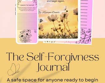 Diario de autoperdón / Cuaderno de trabajo para dejar ir / Guías para la sanación y la autocompasión / Diario de liberación emocional / Descarga digital