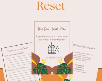 Self-Trust Journal | Self Trust Reset Guided Workbook | Confidence & Intuition Building Prompts | Emotional Healing Digital Journal