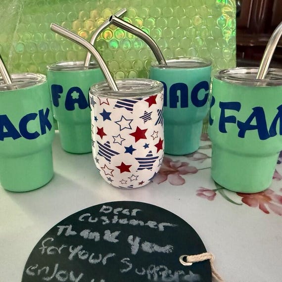 Mini Tumbler Custom  Any Occasion Set Of 4