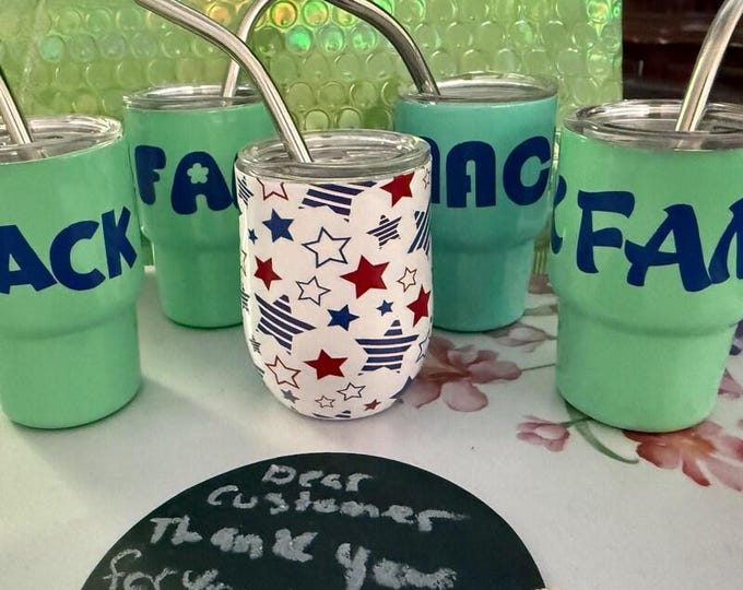 Mini Tumbler Custom  Any Occasion Set Of 4