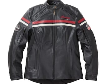 Zwart Indian-bikerjack dames | Echt rundleer | Freeway-motorfietsstijl van TrendTribeStrorePK