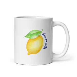 Limoncello Mug: Italian Lemon Art Ceramic Coffee Cup - Amalfi Coast Decor