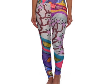 Pantalones de entrenamiento, leggings de yoga de talle alto