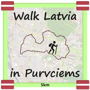 Randonnée dans la campagne en Lettonie GPX - District de Purvciems, itinéraire de 5 km - Carte numérique de la banlieue de Riga - Aventure urbaine dans la Baltique - Téléchargement GPS